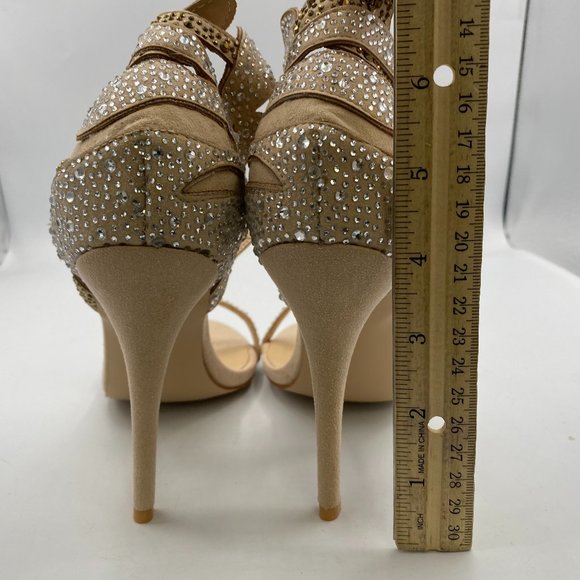 FSJ Silver Rhinestone Sandals - Picture 6 of 14